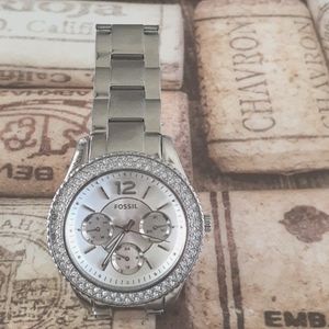 fossil Stella Silver womens watch
